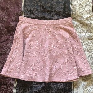 Forever 21 Pink Flower Skirt